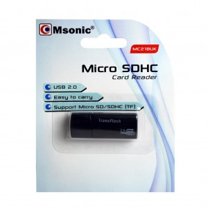 Card Reader Cititor de carduri Memorie microSD/microSDHC/TF USB 2.0 , MSONIC MC218UK